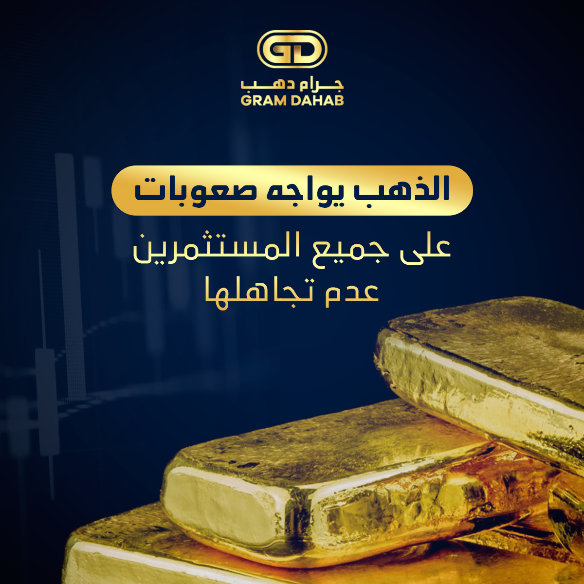 الذهب يواجه صعوبات, على جميع المستثمرين عدم تجاهلها
